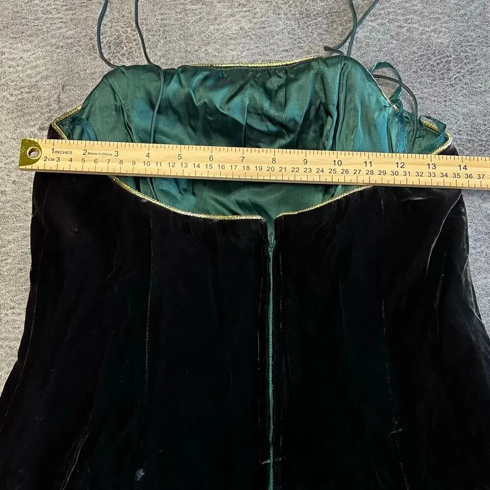 Rimini Vintage Striped Velvet 80's Maxi Dress - Picture 6 of 7